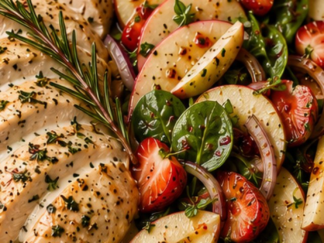 Chicken Cooked In Milk, Rosemary & Thyme